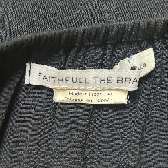 Faithful the Brand Off-The-Shoulder Mini Dress (Small) - Navy/Black - Picture 4 of 4